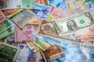Currency pair charts showing exchange rate movements in the forex market